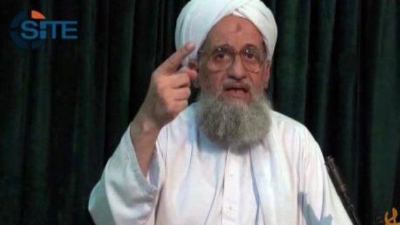 A file photo of al-Qaeda leader Ayman al-Zawahri. 