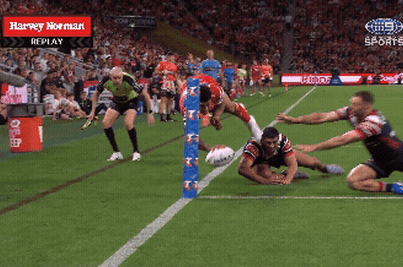 Jamayne Isaako touches down.