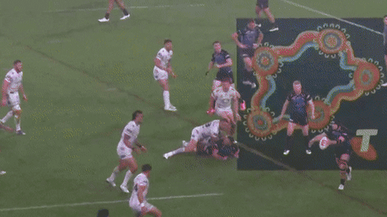 Matt Burton kicks the biggest 40-20 of the season.