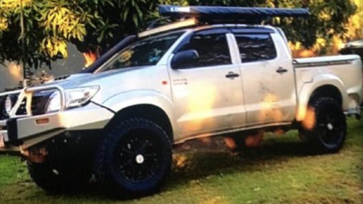 The silver-coloured Toyota Hilux dual-cab ute, stolen from Bracken Ridge in Brisbane's north.