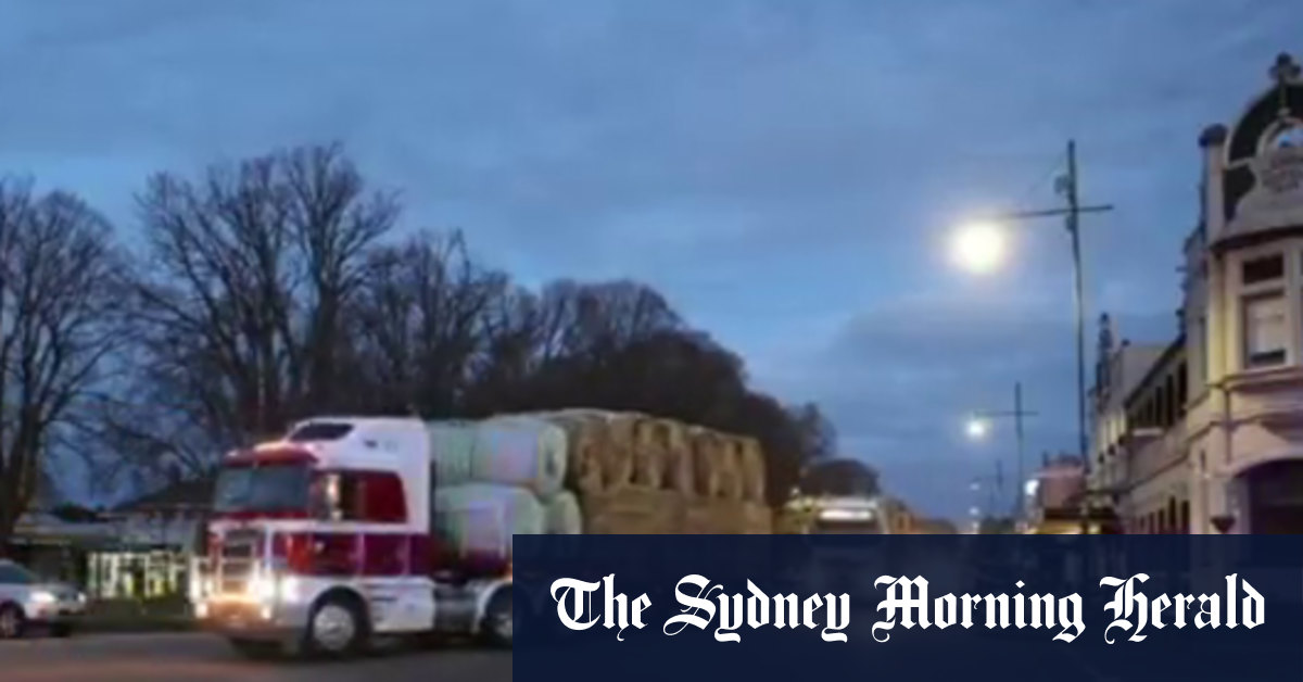 The trucks hauling the generosity of strangers into a green drought