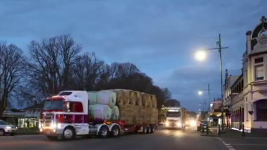 The Need for Feed convey arrives in Camperdown.
