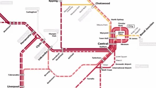 Loads on Sydney's train lines. 