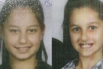 Missing sisters Bushra, 14, on the right, and Aruba, 12, were last seen at an address in Little River.