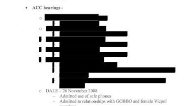 A document that has been heavily redacted due to public interest immunity (PII) claims.