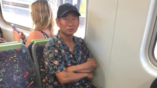 The man who allegedly showed pornography to a 10-year-old boy on a train.