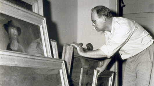 A Max Dupain 1945 photograph of painter Russell Drysdale.