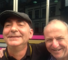 Dapin, left, and Caveney in 2017.