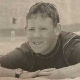No Mickey Mouse shirt, but the local paper did chronicle my early beach exploits.