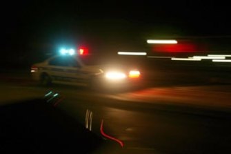 A male passenger was thrown from the car and died at the scene, police said.