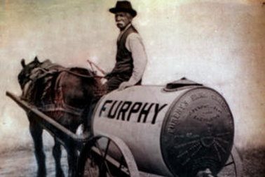 A Furphy water cart.