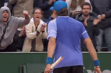 Alex de Minaur shows rare emotion as he records another win at the 2024 Roland-Garros tournament.