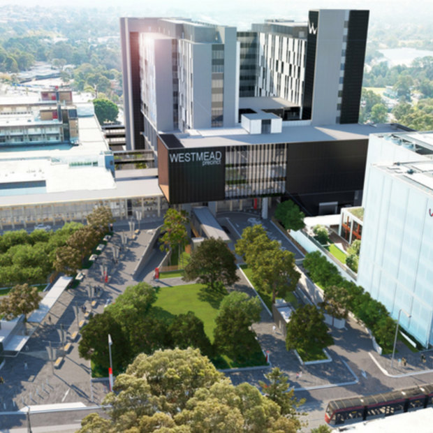 An artistic impression of what Westmead Hospital could look like.