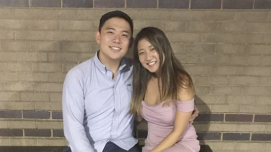 Inyoung You, 21, right, and her boyfriend, Alexander Urtula, 22, left.