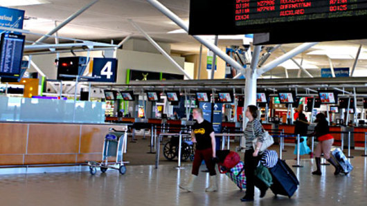 The man told several people at the Brisbane airport that there was a bomb on a plane.