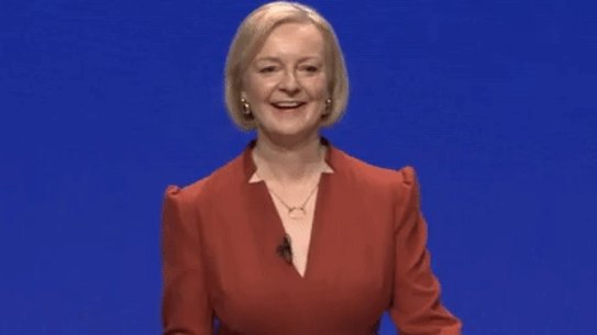 Liz Truss at the Conservative Party conference.