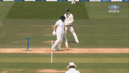 THAT moment: Jonny Bairstow was controversially run out.