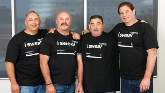 CFMEU executive team Derek Christopher, Shaun Reardon, Elias Spernovasilis and John Setka.