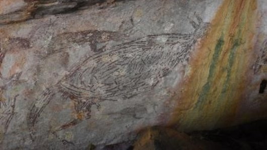 One of the rock paintings dated by the team.