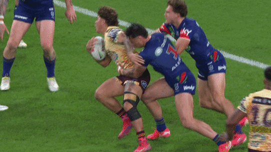 Reece Walsh hip drop GIF