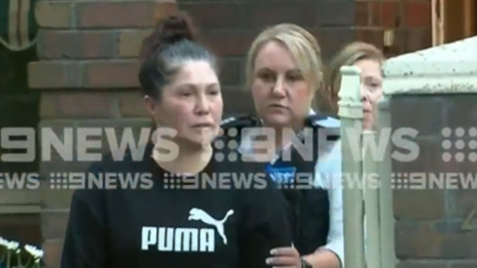 Roberta Williams was led away in handcuffs from her Strathmore home on Wednesday morning. 