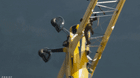 Tom Cruise performs a plane stunt in “Mission: Impossible - The Final Reckoning”.