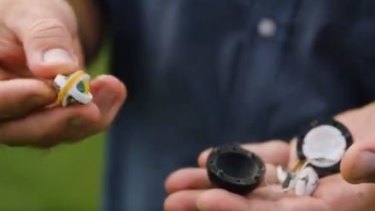High-tech: A look inside the new microchip-embedded Kookaburra ball. 