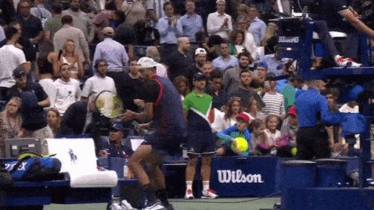 Nick Kyrgios smashes his racquets.