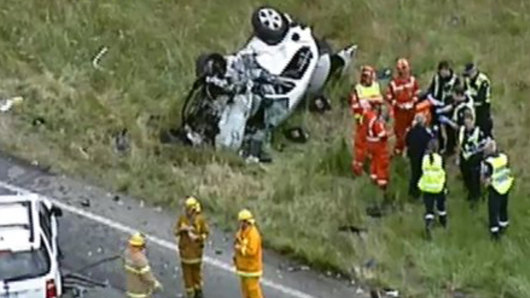 Two people are feared dead and a child has been injured following a three-vehicle crash at Balliang, west of Werribee.
