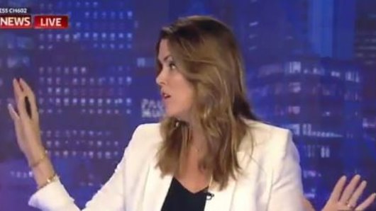 Sky host Peta Credlin accused her colleagues of being "all piss and wind" in 2017.