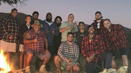 An Instagram image of Latrell Mitchell and Josh Addo-Carr on a camping trip.
