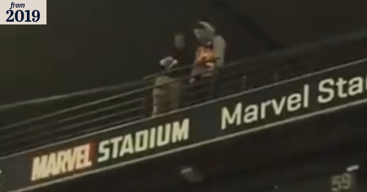 Footy fan filmed 'spitting' on Marvel crowd