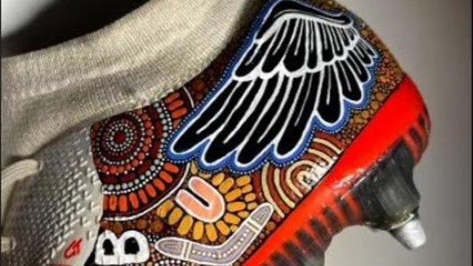 Manly Sea Eagles star Jason Saab paid tribute to his late grandmother Carol with a special motif on his boots.