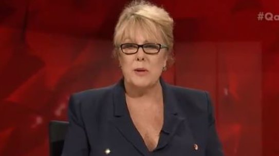 Liberal Party federal deputy president Teena McQueen on Q&A.