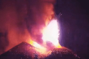 Italy’s most active volcano, Mount Etna, erupted on Sunday night.
