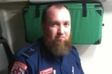 Adam Brookman when working as an ambulance paramedic.