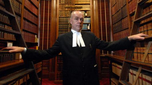 Justice Lex Lasry in Victoria's Supreme Court Library in 2007, the year he became a Supreme Court judge.