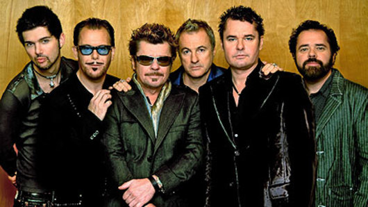 New sensation ... INXS, featuring singer J.D Fortune, performed at the AFL grand final.