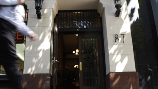 The Collins Street entrance to Melbourne’s Athenaeum Club.