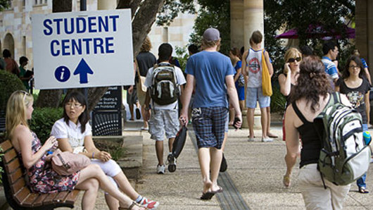 International students at Brisbane universities such as the University of Queensland at St Lucia are worth billions to the city's economy.