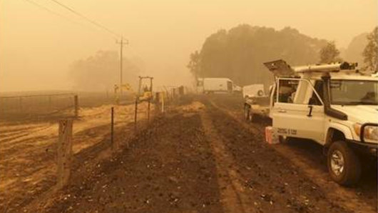 Telstra is working to get telecommunications back up and running in fire-ravaged communities in Victoria.