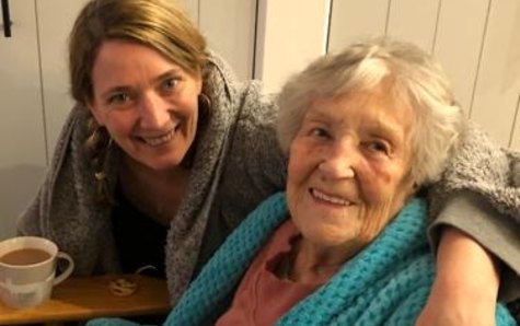 Tina Hough with her grandmother, Nan Betty Lovel.
