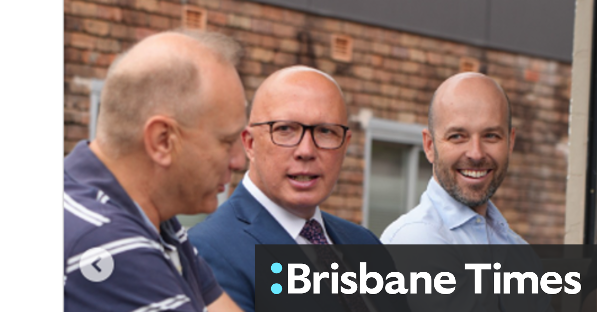 CBD: Peter Dutton spotted in seat of Hughes with Matt Daniel - Vimarsana News