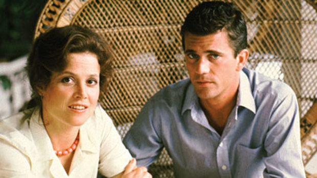 Sigourney Weaver and Mel Gibson in The Year of Living Dangerously (1982). Screenplay by Williamson.