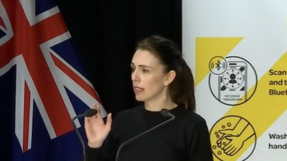 New Zealand Prime Minister Jacinda Ardern offers some positive news about the outbreak.