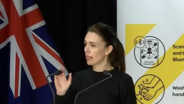 New Zealand Prime Minister Jacinda Ardern offers some positive news about the outbreak.