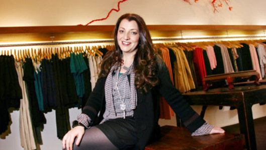 Fashion designer Teresa Liano in her shop last week.