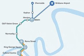The 2020 Brisbane Airport Master Plan shows the Brisbane Metro route to the airport. 