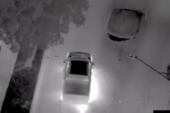 A tire suction device was successfully deployed by police during the search on Friday night.