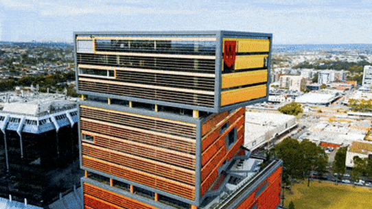 Western Sydney University Bankstown City Campus GIF.